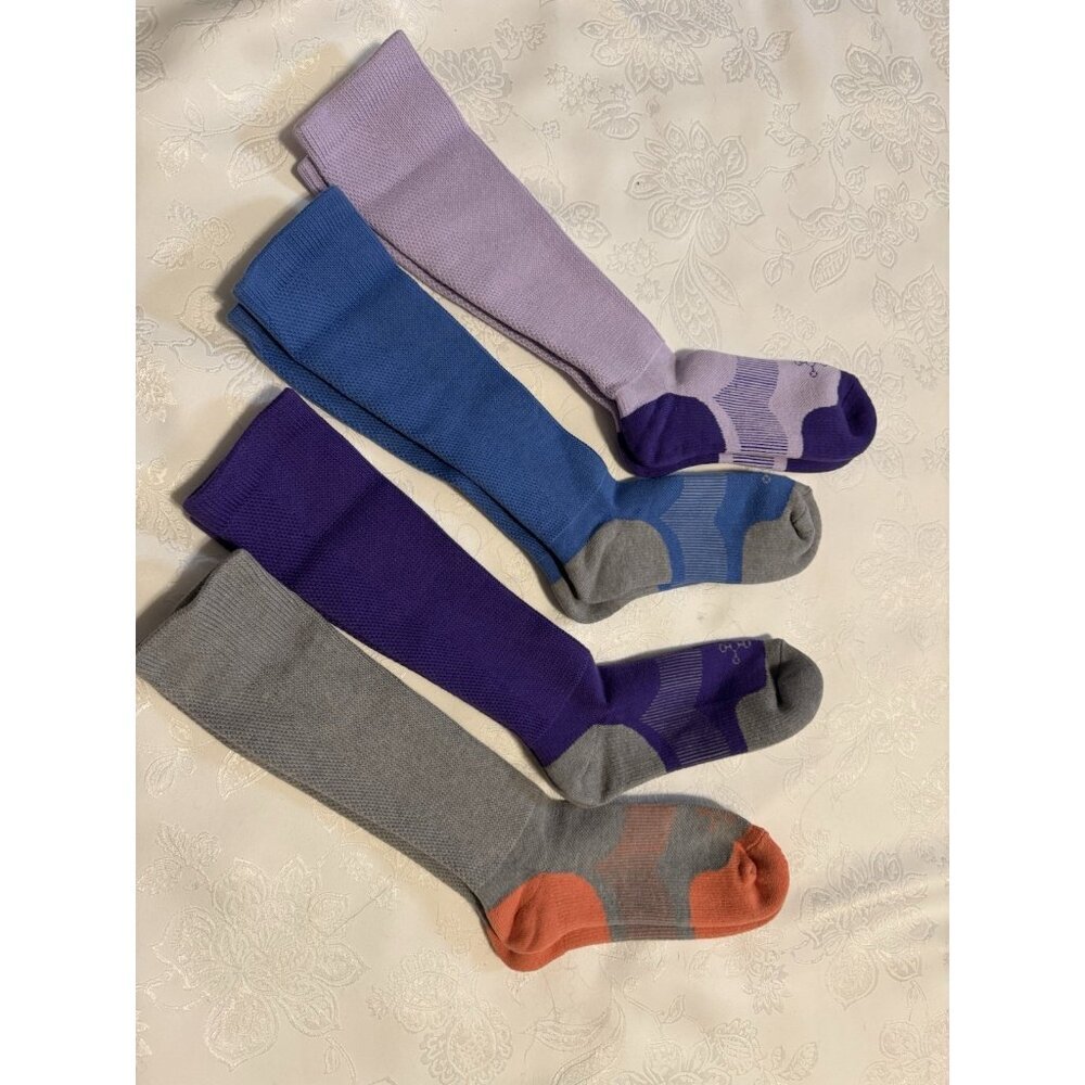 Tommie Copper 4 Pack SnugStay Infrared High Compression Socks Colorful 4 6.5